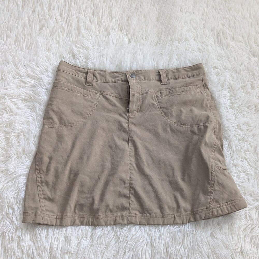 Women's Athleta Skirt Dipper Skort 10 Tan Athletic